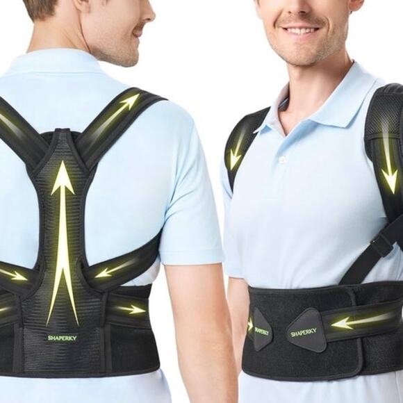 Posture Corrector Back Relief Should Upper Lower Pain Adjustable Back Brace - Picture 2 of 4